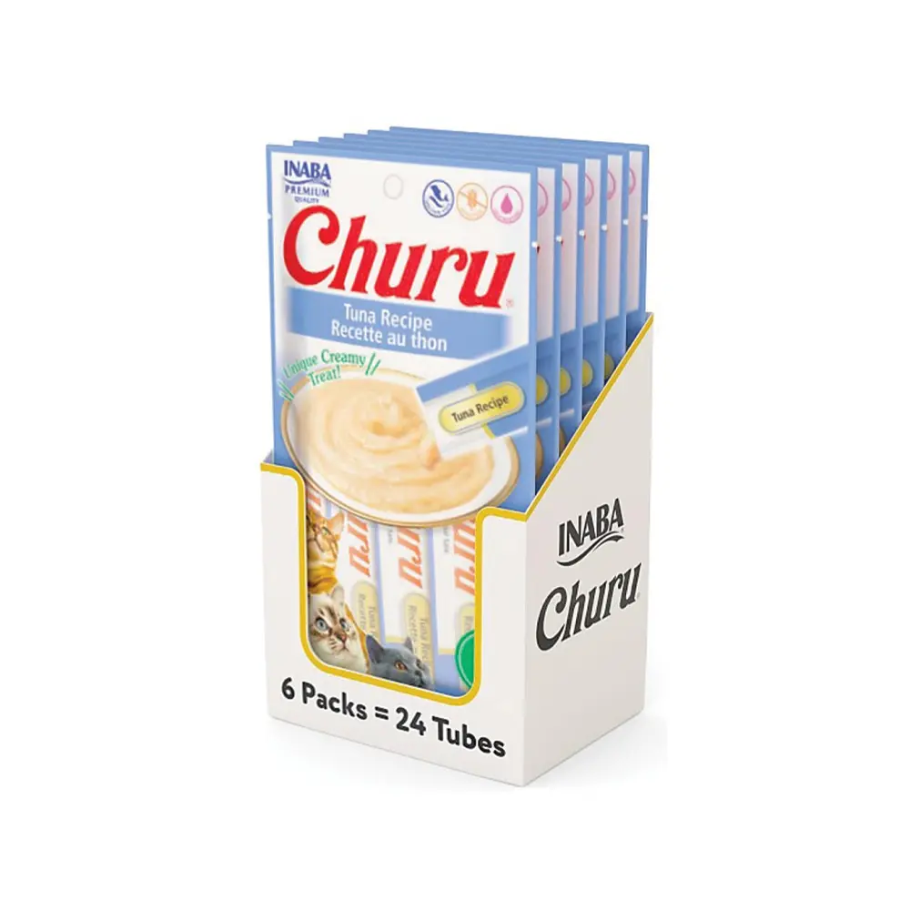 [IB-CHURU-AT-CAJA-336G] Inaba Churu Premios para Gato Receta Atun Caja 336 g