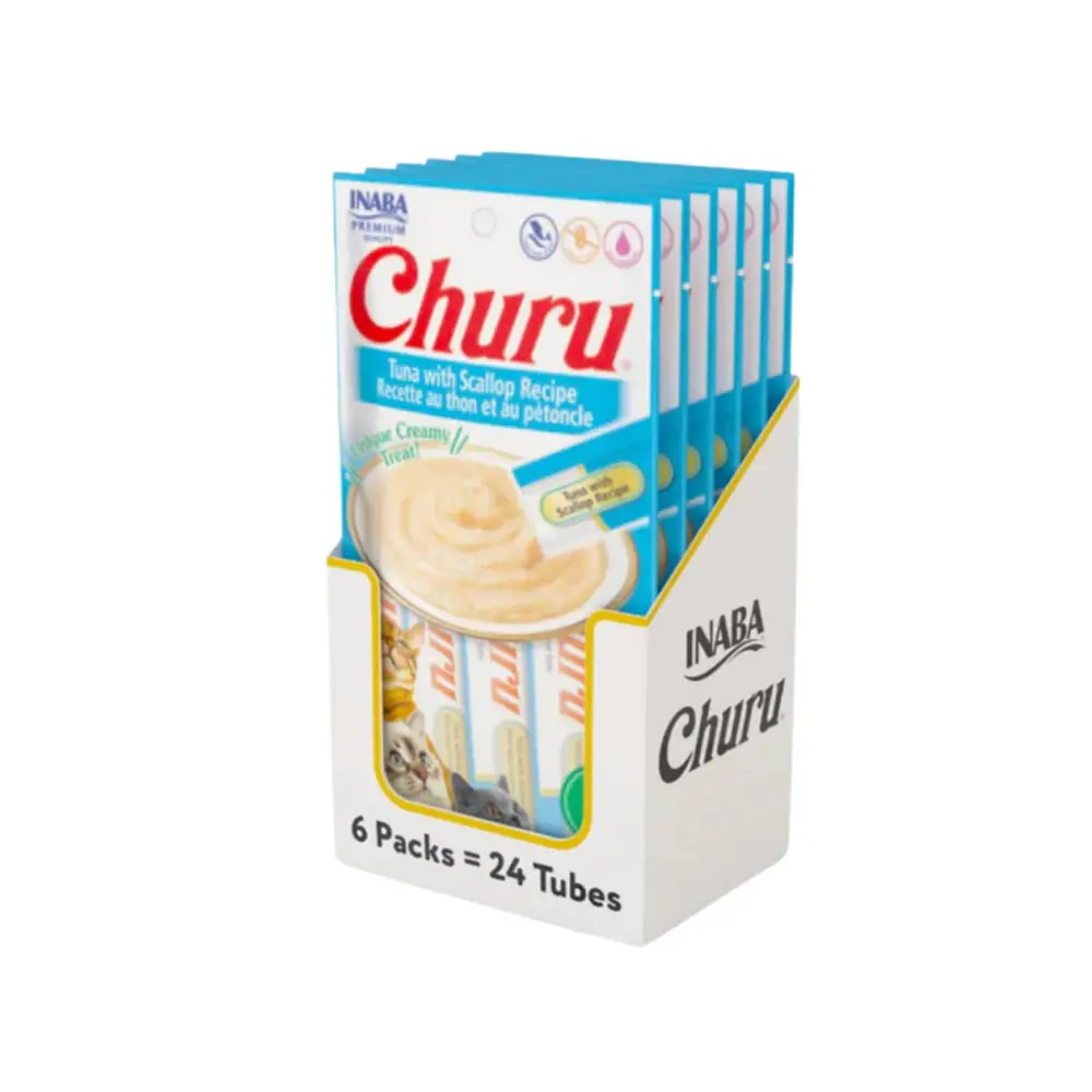 Inaba Churu Premios para Gato Receta Atun y Callo de Hacha Caja 336 g