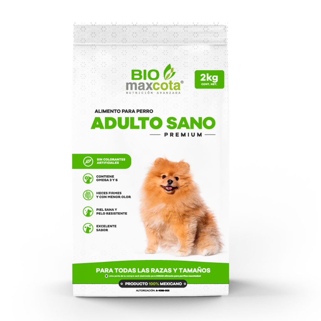 Biomaxcota Alimento Seco para Perro Adulto Sano Todas las Razas 2 kg