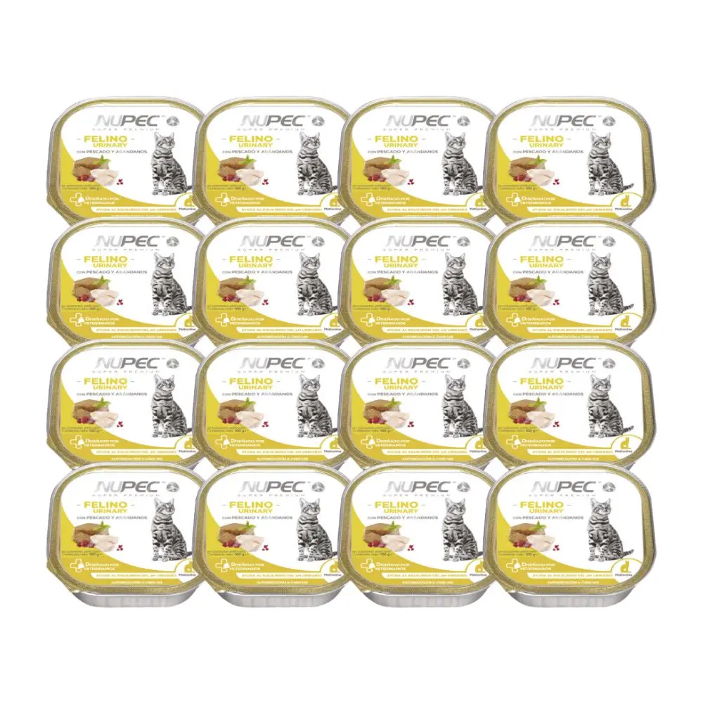 Nupec Alimento Humedo Urinary para Gato Adulto Super Kit 16 Latas