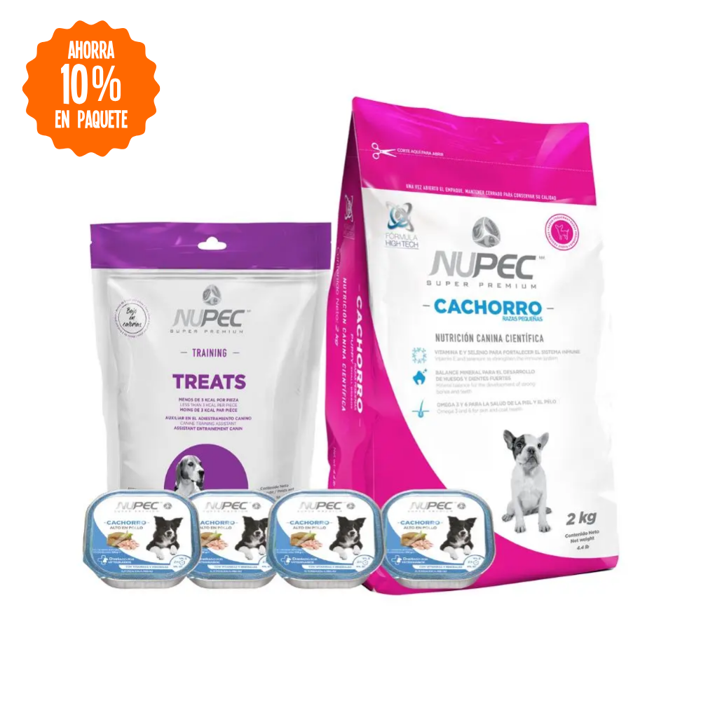 [PQ-CA-RP-2KG] Paquete Cachorro Raza Pequeña 2 kg