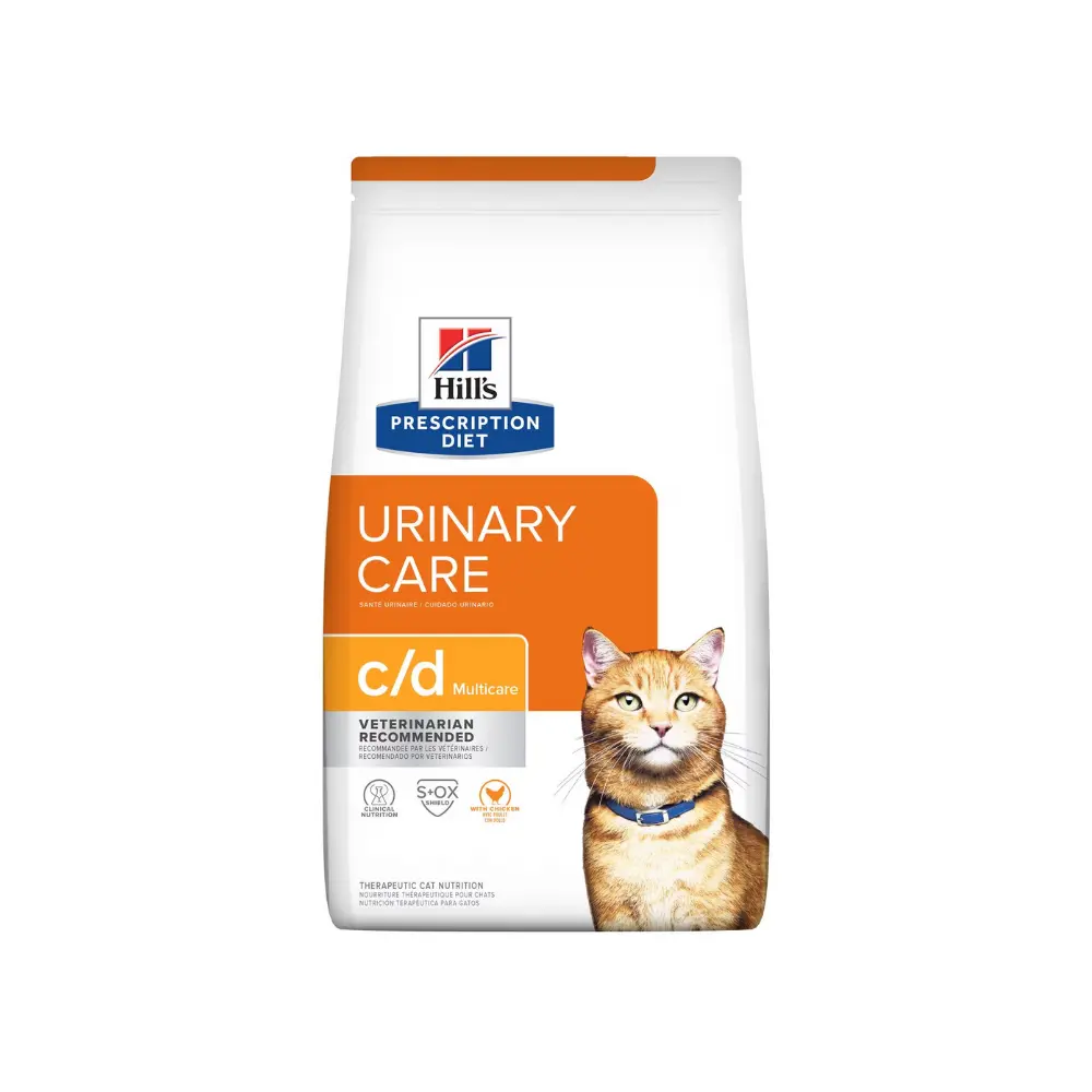 [HIVET-FE-CD-1.8KG] Hill's Prescripcion Alimento Seco c/d Urinary Care para Gato Adulto 1.8 kg