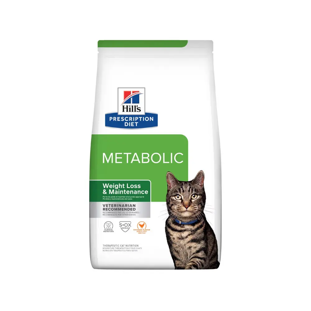 [HIVET-FE-MT-8KG] Hill's Prescripcion Alimento Seco Metabolic para Gato Adulto 8 kg