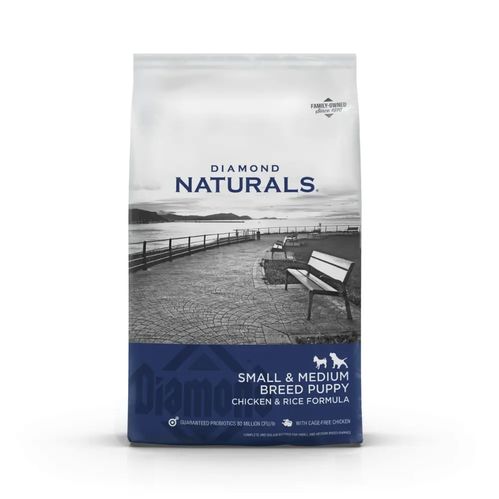Diamond Naturals Alimento Seco para Perro Cachorro Raza Pequeña y Mediana 18.14 kg
