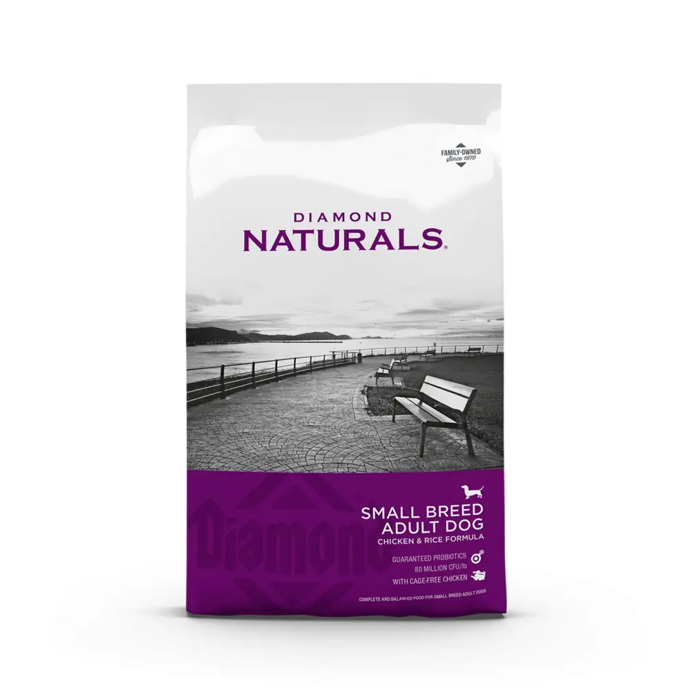 Diamond Naturals Alimento Seco para Perro Adulto Raza Pequeña Receta Pollo y Arroz 8.16 kg