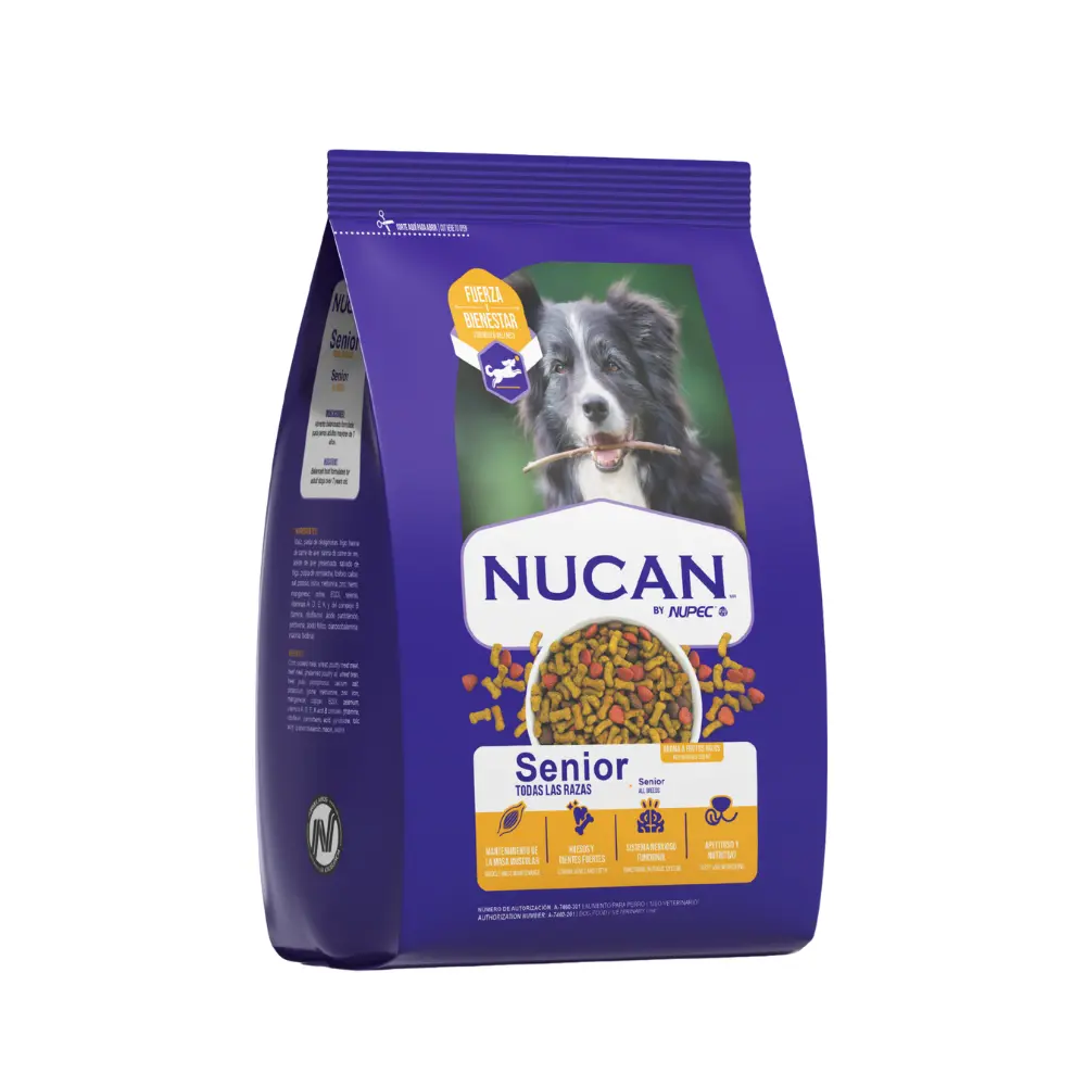 Nucan by Nupec Alimento Seco para Perro Senior Todas las Razas 15 kg