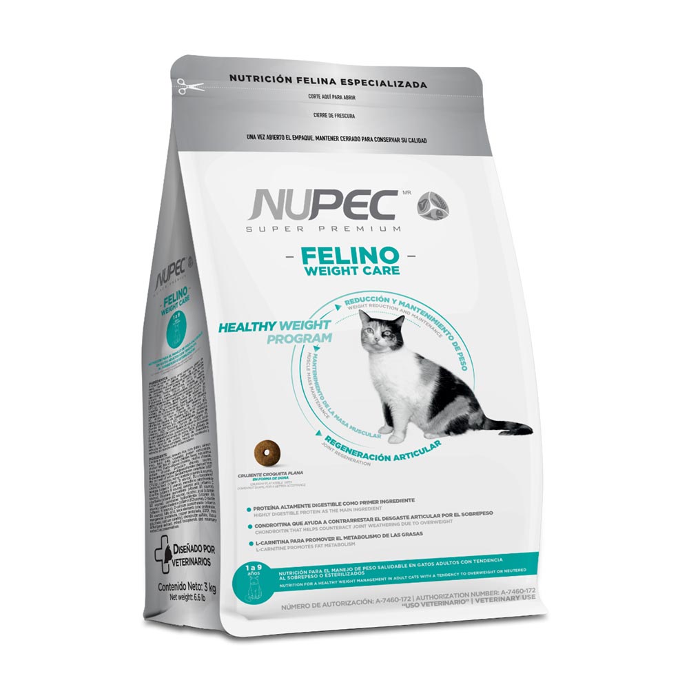 Nupec Felino Alimento Seco Weight Care para Gato Adulto 3 kg