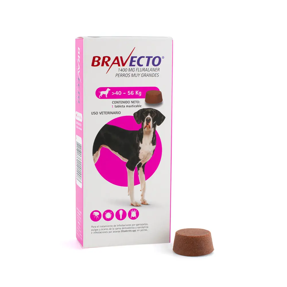 Bravecto Tableta Desparasitante para Perro de 40 a 56 kg