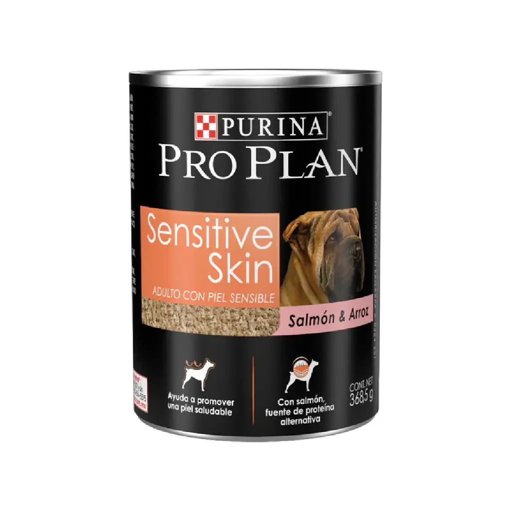 Pro Plan Alimento Humedo Sensitive Skin para Perro Adulto Receta Salmon 368 g