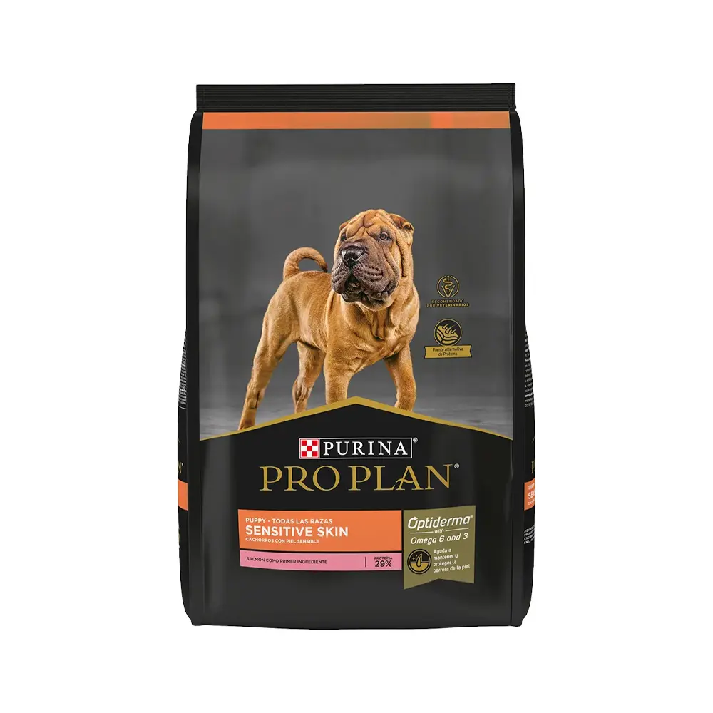 Pro Plan Alimento Seco Senstive Skin para Perro Cachorro Todas las Razas Receta Salmon 3 kg