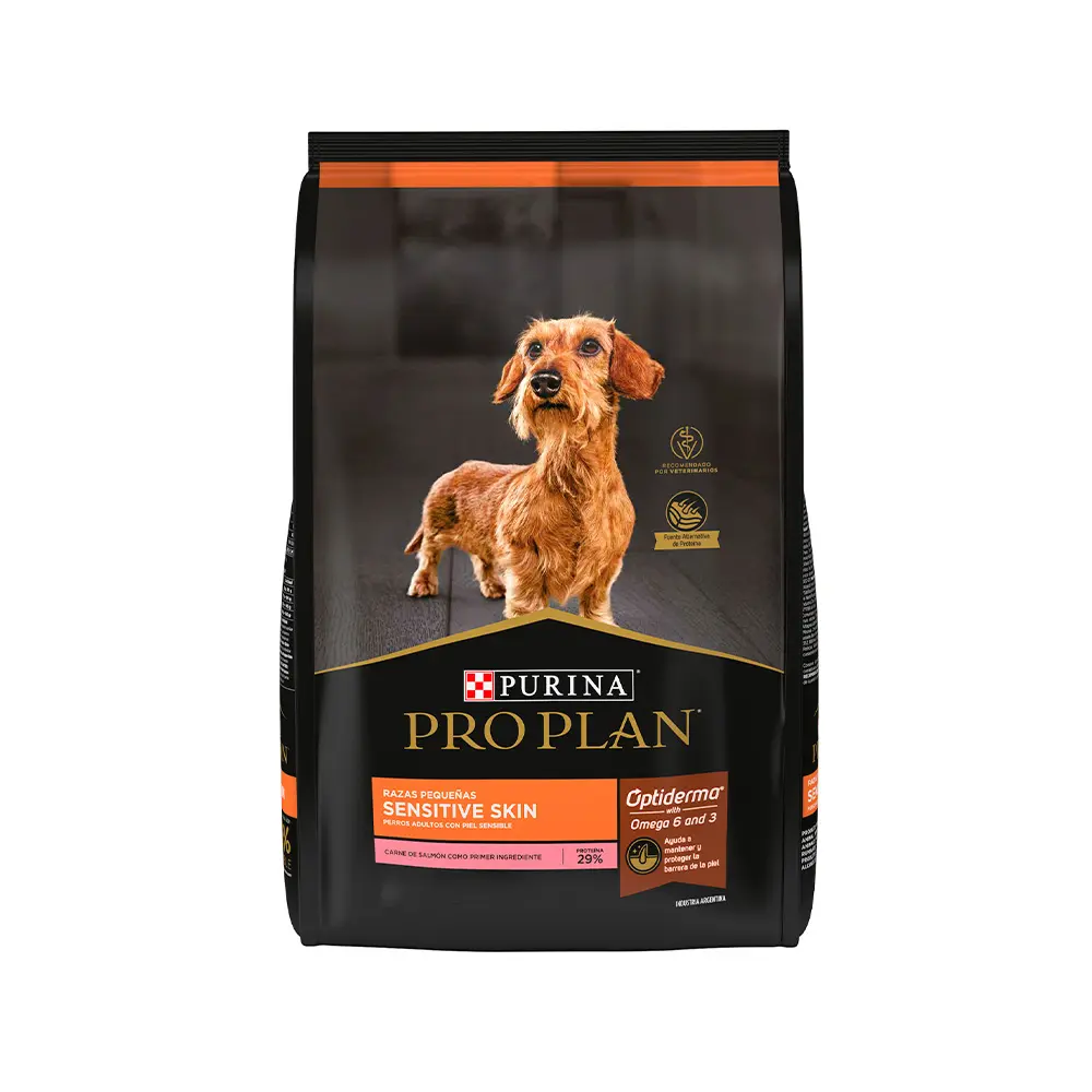 Pro Plan Alimento Seco Senstive Skin para Perro Adulto Raza Pequeña Receta Salmon 7.5 kg