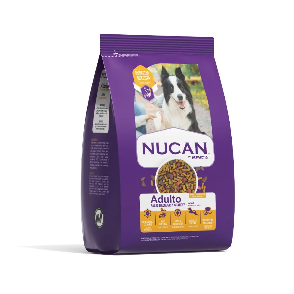 Nucan by Nupec Alimento Seco para Perro Adulto Raza Mediana/Grande 25 kg