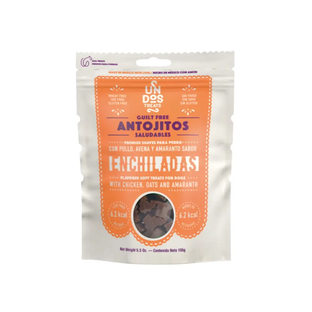 Un Dos Treats Premios para Perro Sabor Enchiladas 155 g