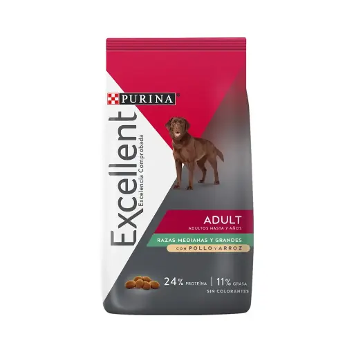 [PE-AD-4KG] Purina Excellent Alimento Seco para Perro Adulto Raza Mediana/Grande 4 kg