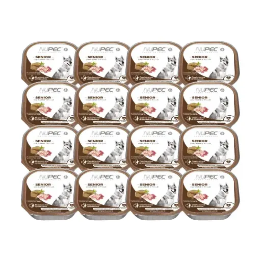 [NP-HM-SE-SKIT-16LATAS] Nupec Alimento Humedo para Perro Senior Super Kit 16 Latas