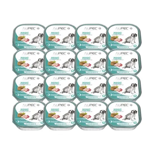 [NP-HM-WC-SKIT-16LATAS] Nupec Alimento Humedo Weight Control para Perro Adulto Super Kit 16 Latas