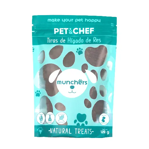[PNC-PREM-HIG-120G] Pet N Chef Premios para Perro y Gato Receta Higado de Res 120 g