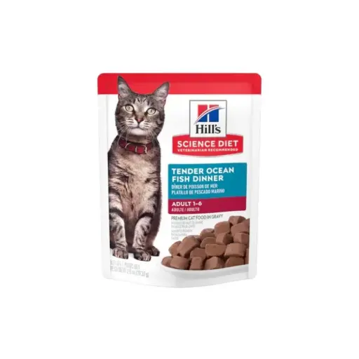 [HI-FE-HM-AD-PSCDO-SOBRE-79G] Hill's Alimento Humedo para Gato Adulto Receta Pescado Sobre 79 g