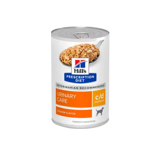 [HIVET-HM-CD-PLLO-370G] Hill's Prescripcion Alimento Humedo c/d Urinary Care para Perro Adulto Receta Pollo 370 g