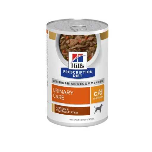[HIVET-HM-CD-ESDO-354G] Hill's Prescripcion Alimento Humedo c/d Urinary Care para Perro Adulto Receta Estofado 354 g