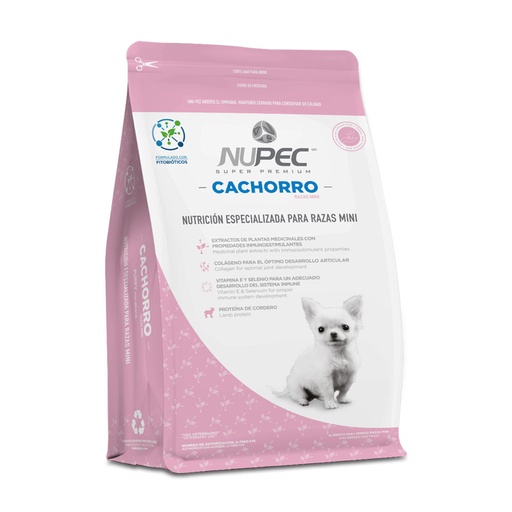 [NP-CA-RMINI-1KG] Nupec Alimento Seco para Perro Cachorro Raza Mini 1 kg