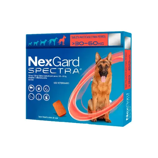 [NG-3TAB-30.1/60KG] Nexgard 3 Tabletas Desparasitantes para Perro de 30.1 a 60 kg
