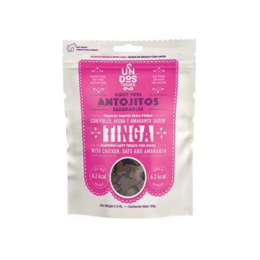 [UDT-TNGA-155G] Un Dos Treats Premios para Perro Sabor Tinga 155 g